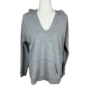Victoria’s Secret Light Grey V-Neck Hoodie Size M
